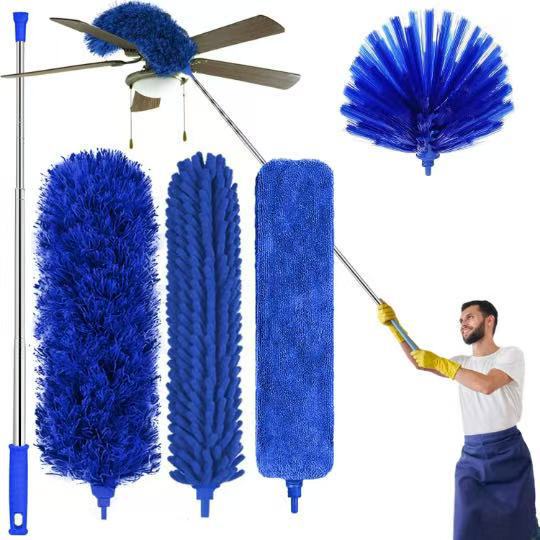 Powerful cleaning roof long broom household cleaning long dust duster multi-function dust removal artifact