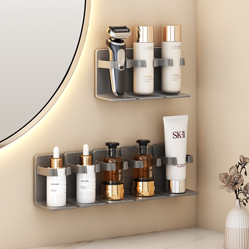 Punch-free Toilet Storage Rack Bathroom Toilet Wall-mounted Washstand Wall Cosmetics Skin Care Storage Rack