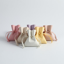 超纤仿皮革饰品袋翻盖袋项链耳环珠宝饰品耳机袋超纤束口 绒布袋