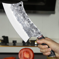 不鏽鋼錘紋鍛打斬切兩用禮品菜刀家用廚房屠宰廚師切片刀鋒利套裝