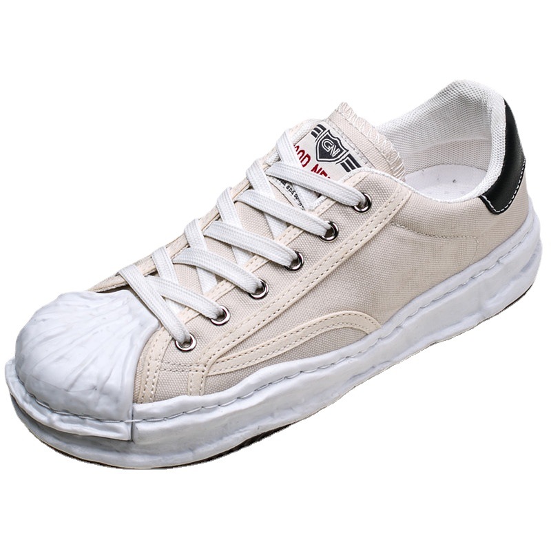 Canvas Dissolver Shoes Seashell Headwear Hong Kong Style Summer Breathable Casual Sneakers Youth Street Big Toe_voghion.com