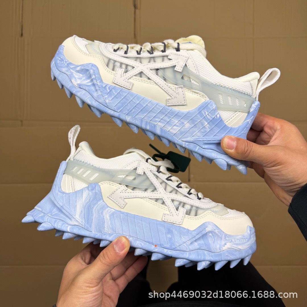 Cross-border top version off-white ODSY dad shoes OW thick-soled height-increasing retro casual hiking sneakers for men and women