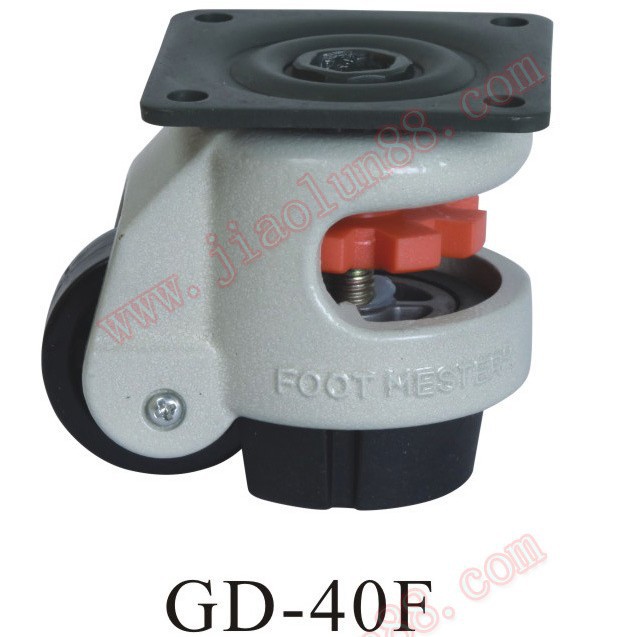 供应福马轮|GD-40F|水平调节脚轮 调节支撑脚轮 铸铝支架 40F/S