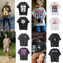 �羳��ʽ����SSSAINT LOUIS T-Shirtˮϴ�����ƻ�logo����T����Ů
