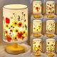 Mother's Day handmade embossed table lamp diy dried flower material bag embossed night light diy material bag plant flower lamp