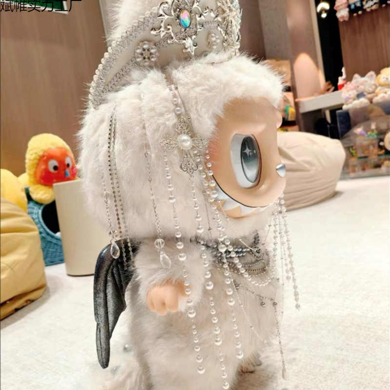 バブルマート ZIMOMO 大天使雪国天使スーツ ビニールフェイスドール ラグビューベビー LABUBU ベビー服|undefined