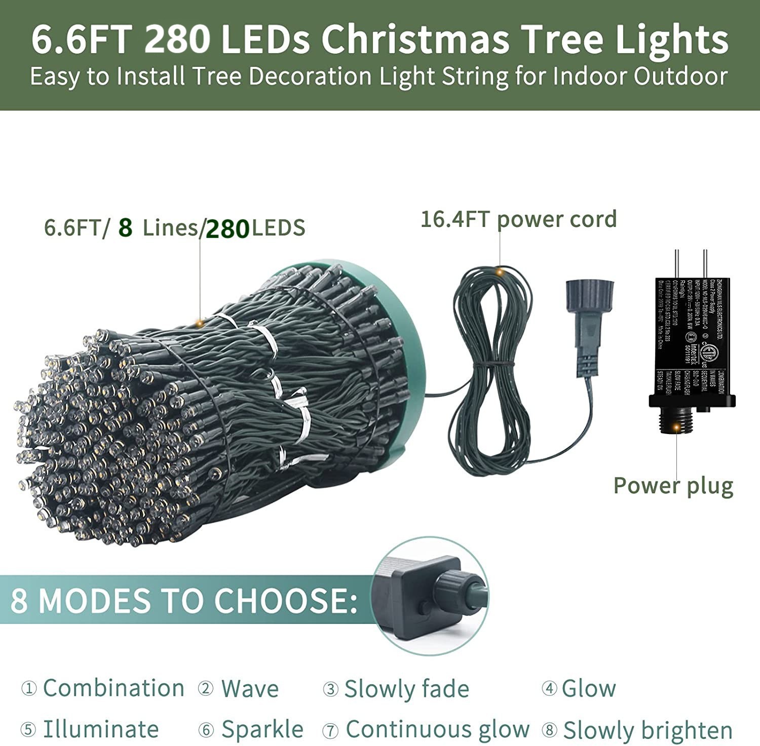 Led Star Waterfall Tree Topper Hanging Light For Christmas_voghion.com