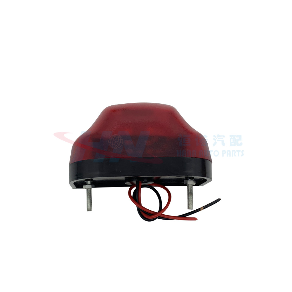 Luz lateral del remolque del camión 24V semirremolque luz trasera semirremolque camión ligero lateral Oval luz 24V luz redonda