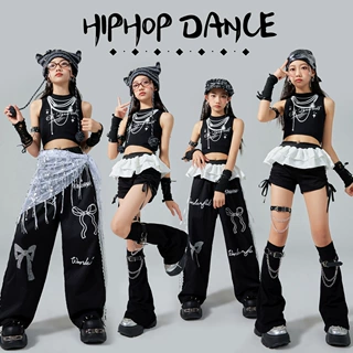 女童爵士舞服装潮酷时髦少儿jazz套装女孩街舞儿童爵士舞演出服夏