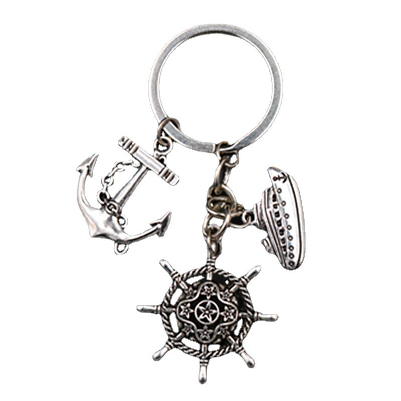 Канон: Ship Rudder Anchor Jumanji Game Sailor Commemorative Key Chain Columbus Day Surrounding Commemorative Key