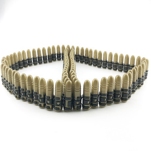 Pirate props plastic bullet simulation pirate bullet shot to war Police machine gun bullet chain wholesale