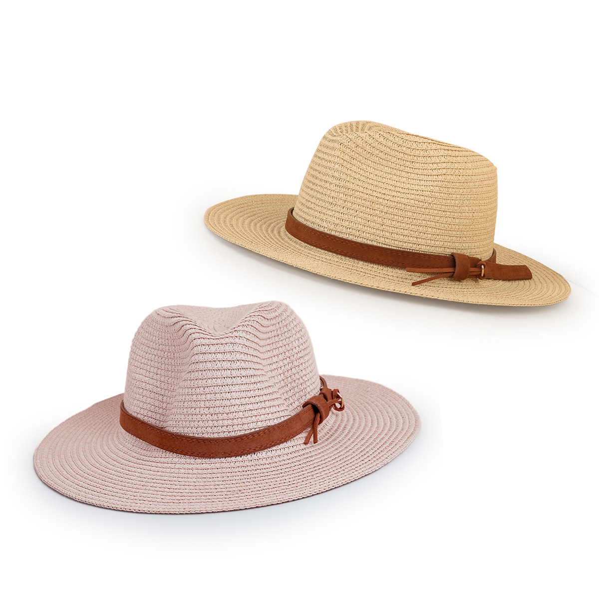 Vente En Gros Simple Chapeau De Paille Jazz Crème Solaire À Large Bord Nihaojewelry display picture 22