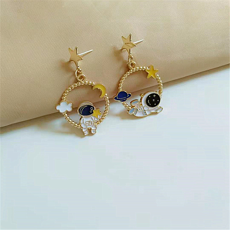 Fashion Astronaut Alloy Plating Women's Drop Earrings 1 Pair display picture 4