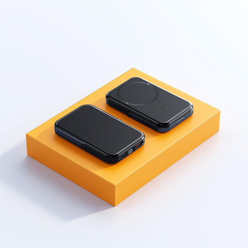 22.5 ワット磁気ワイヤレス電源銀行 10000 mAh 20000 時計携帯電話急速充電にはユニバーサルケーブルブラケットが付属しています|undefined