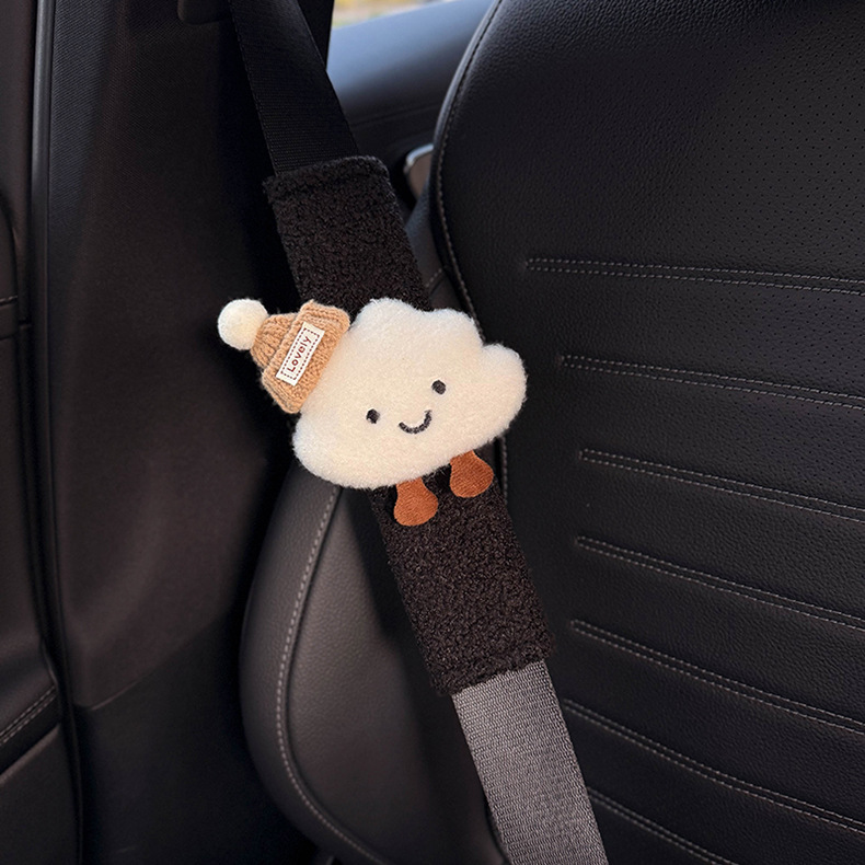 New creative cloud car car seat belt shoulder pad cute decorative anti-wear clothes a couple of women
