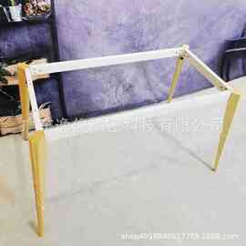 厂家直营美办公桌框家具支架腿台架咖啡厅西餐厅铁艺铸铁大桌脚架