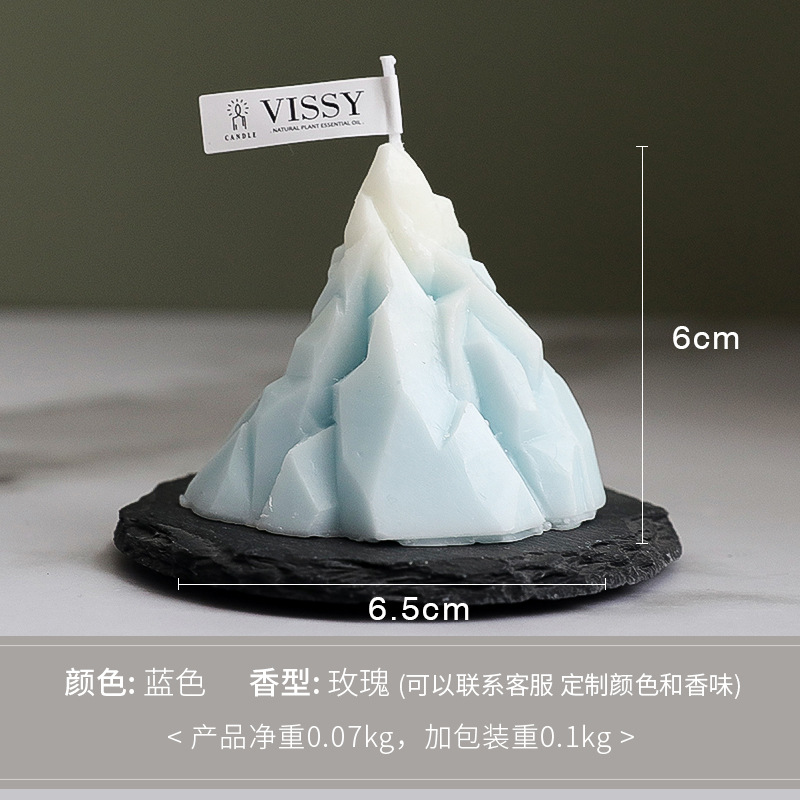 Iceberg vela de aromaterapia al por mayor vela de mano creativa Regalo de Cumpleaños caja de regalo traje decoración del hogar fragancia vela