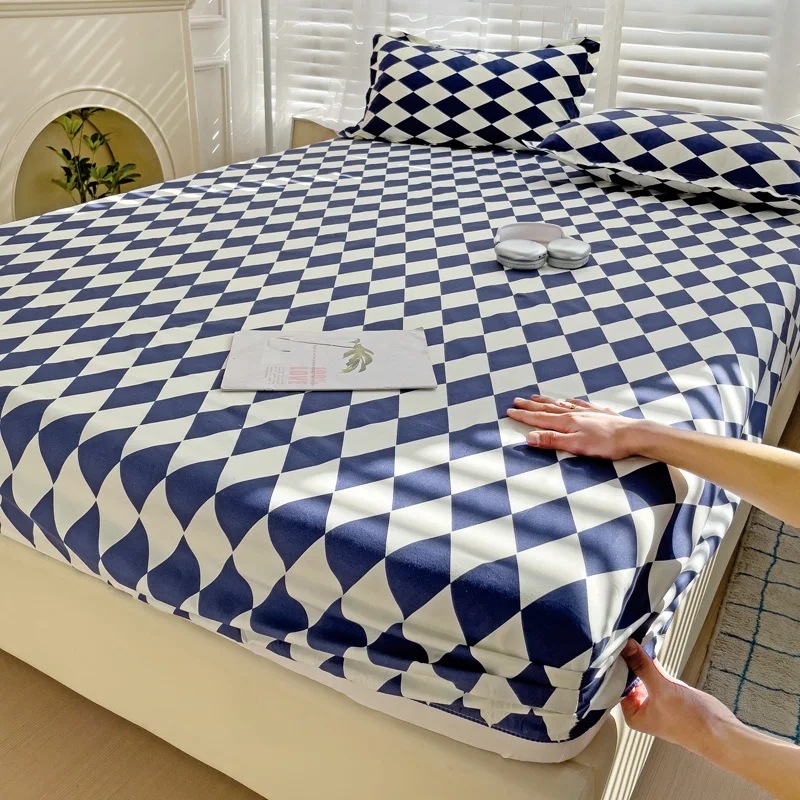 Funda de cama fija Colcha Simmons Cubierta protectora Cubierta de polvo Colchón Cubierta de cama individual Doble individual Sábana de cama antideslizante transfronteriza