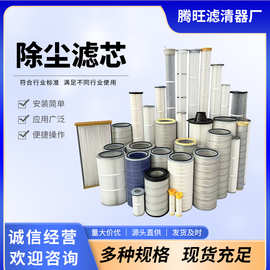 厂家多规格除尘滤筒空气粉尘粉末回收过滤器工业聚酯纤维除尘滤芯