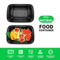 定制加厚一次性塑料打包餐盒餐饮店外卖多规格食品级PP耐高温饭盒