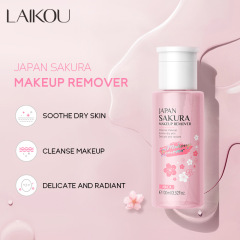 Cross-border LAIKAU Lai Kou Cherry Blossom Cleansing Water 100ml Cleansing Pores Facial Cleanser Manufacturer Skincare Wholesale