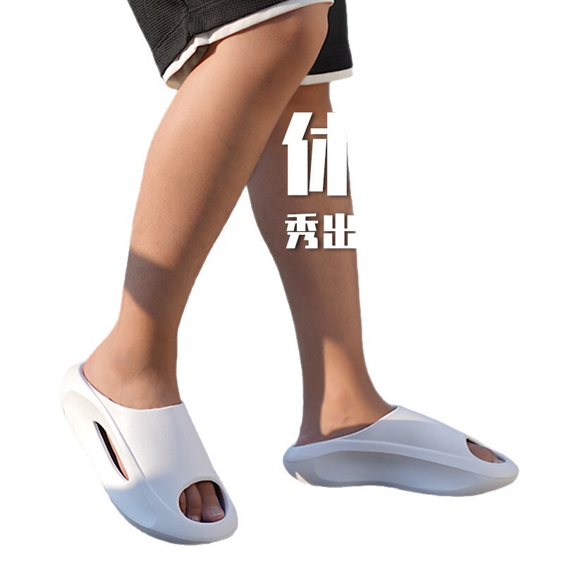 夏季男士外穿时尚运动拖鞋厚底个性防滑防臭耐磨软底男款一字拖|undefined