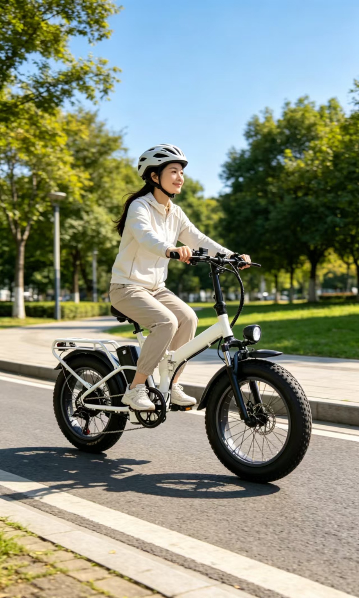 20inch Lithium Battery Folding Electric Bicycle Cross-Border Foreign Trade Snow Electric Bike Bicycle Export Manufacturer