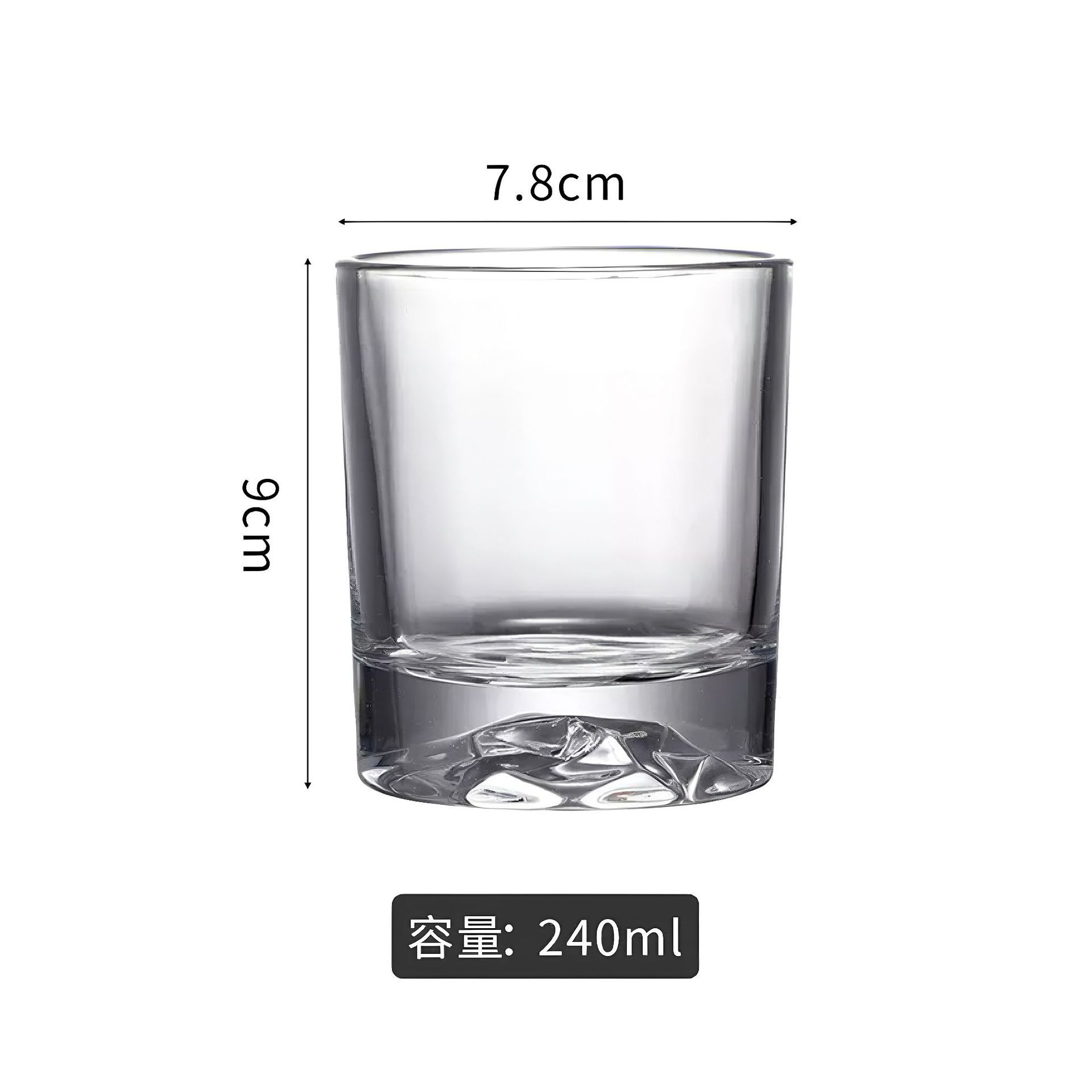 Nuevos vasos de whisky de vidrio, vasos de diamantes, bares de cerveza de gran capacidad, vasos de vino extranjeros ktv, vasos multiusos KTV