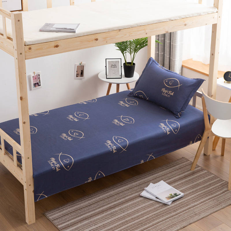 Sábanas de algodón, una sola pieza, 100% algodón, dormitorio de estudiantes, edredón doble individual, hombres y mujeres, simple, desnudo, Kang, solo grueso