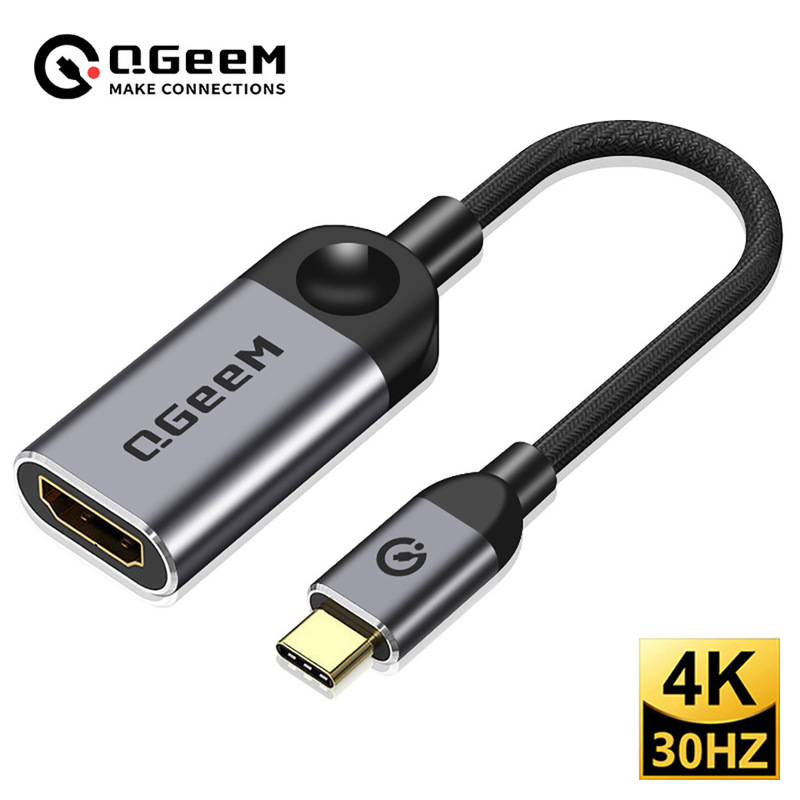 USB C to HDMI adapter cable 4K30Hz braided cable adapter USB Type-C to HDMI converter