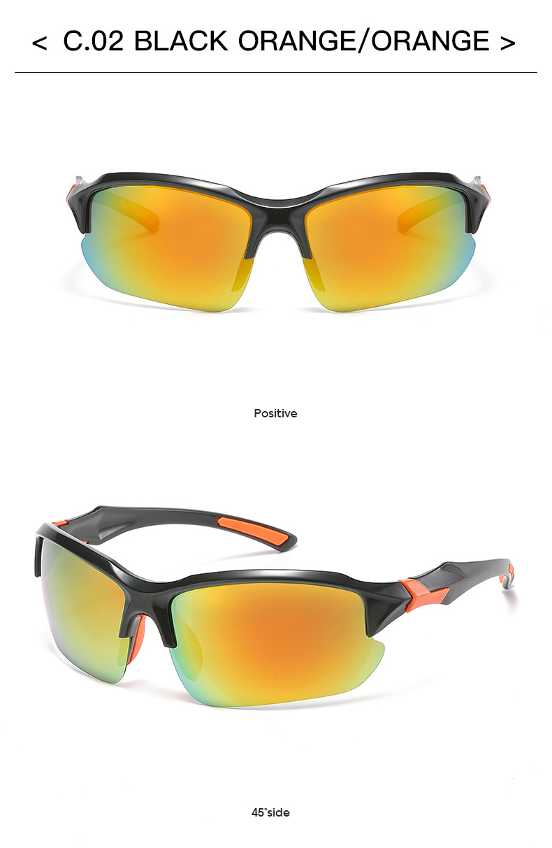 Sport Geometrisch Ac Quadrat Vollbild Sport Sonnenbrille display picture 5