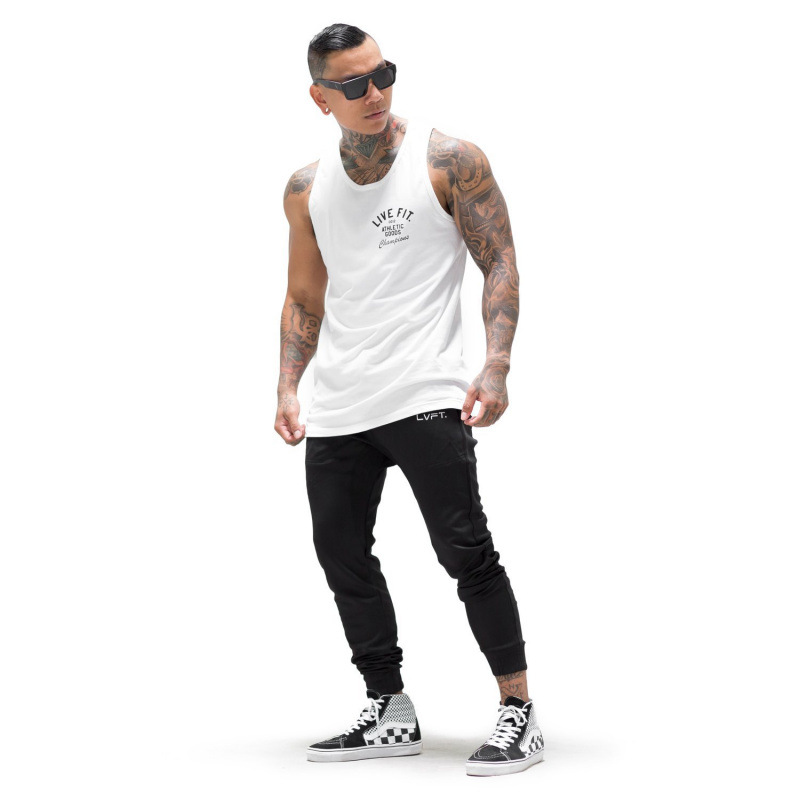 Fitness Sports Summer Breathable Thin Basketball Men's Running Training Casual Vest Trendy Brand Lightweight Sweat-Absorbent
