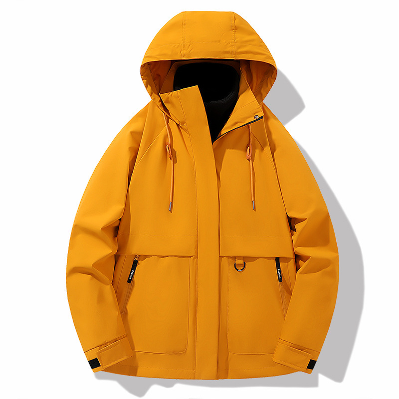 Three-In-One Loose Couple Men's and Women's Windproof and Waterproof Xizang Assault Clothes Hooded Jacket Autumn and Winter Thickeneded Mountaineering Clothes