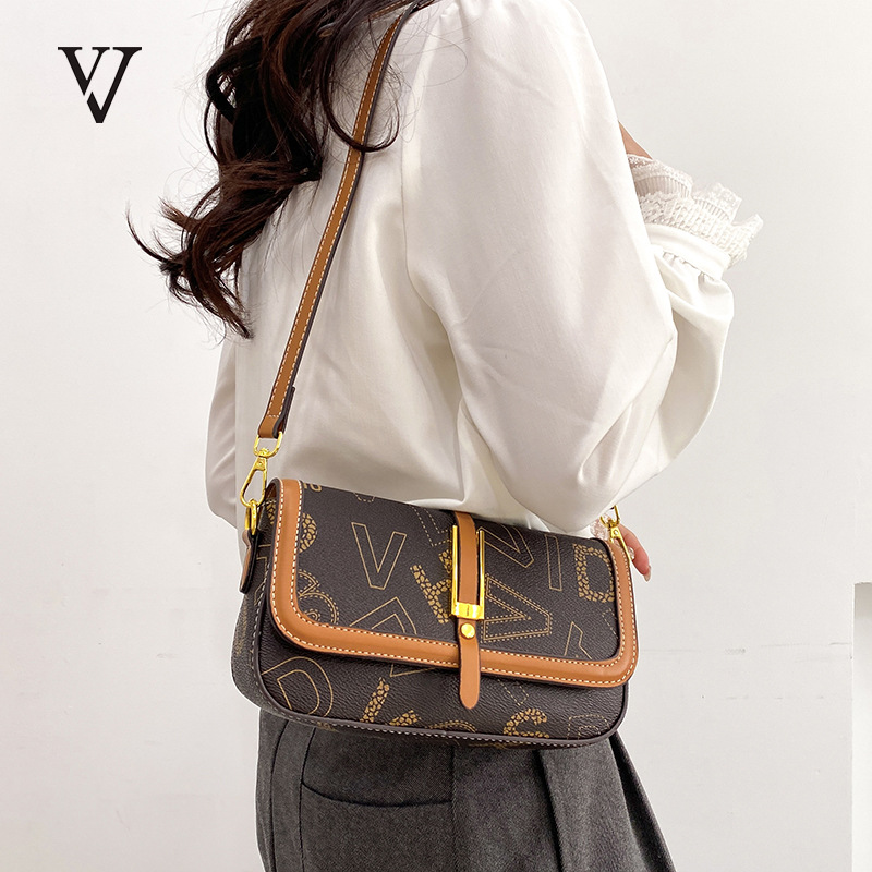 New Beauty Color Contrasting High Quality Women's Shoulder Bag, Internet Celebrity Live Streaming Diagonal Cross Small_voghion.com