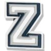 Black and white letters Z