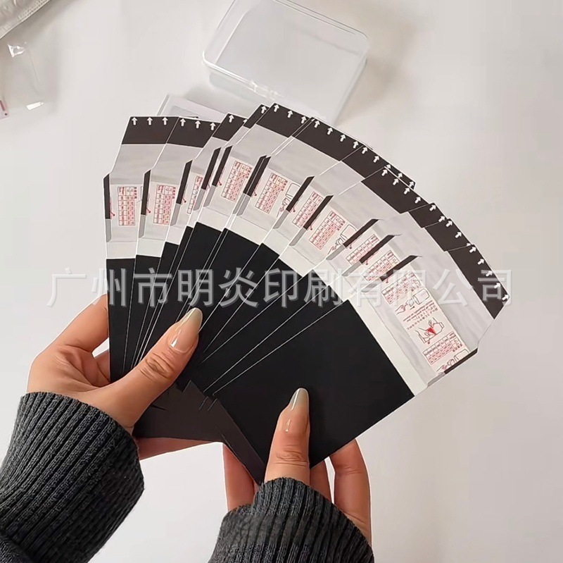 Custom Creative Surprise Blind Draw Peel-Off Film Polaroid Photo Recyclable Peel-Off Celebrity Photo Card
