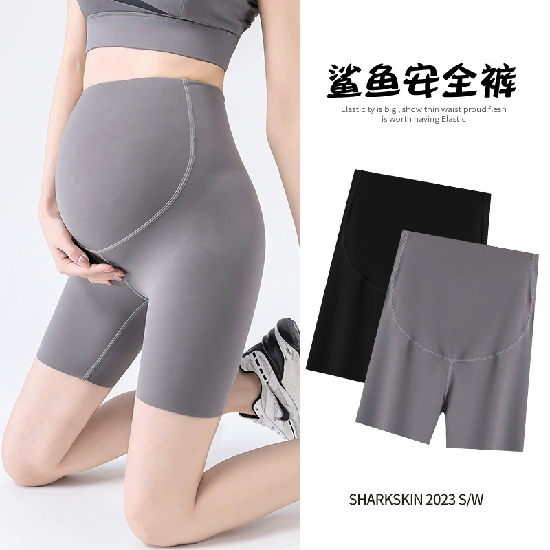 Реальный выстрел беременной безопасности брюки летом тонкий анти-леггинсы акула брюки шорты летняя одежда