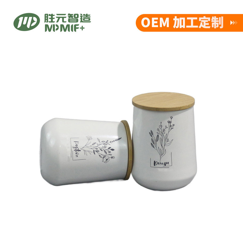 Factory Direct Sales Stretch Cans, Household Metal Bamboo Lid Storage Cans, Galvanized Iron Storage Cans, Creative Sealed Cans Factory Direct Sales Stretch Cans, Household Metal Bamboo Lid Storage Cans, Galvanized Iron Storage Cans, Creative Sealed Cans