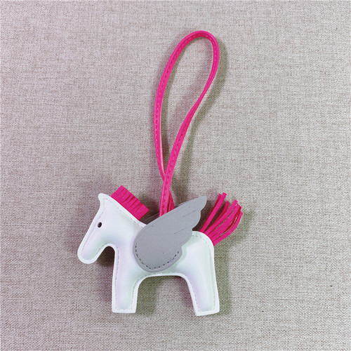  New H-Brand Pony Bag Hook Vegetable Basket Bag Kelly Platinium Car Key Angel Horse Ornament