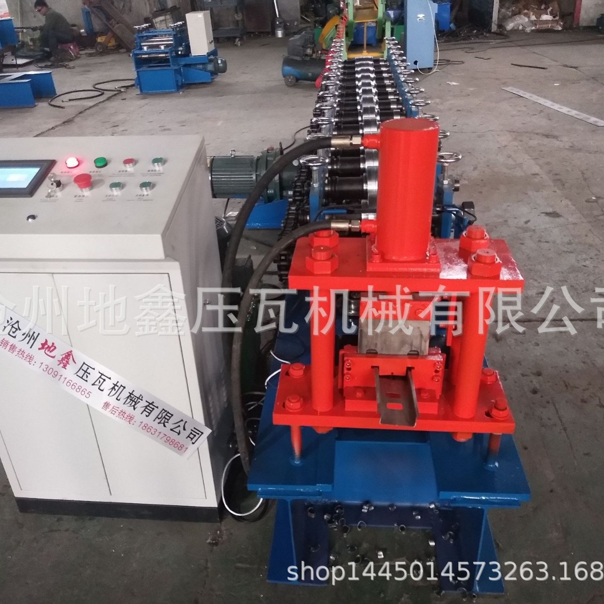 沧州地鑫压瓦机 销售全自动液压檩条小型C型钢设备压瓦机