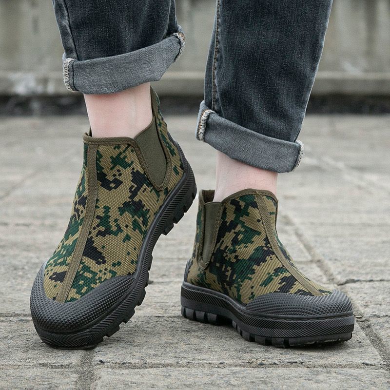 Zapatos de liberación para hombres y mujeres, zapatos de goma de trabajo resistentes al desgaste, zapatos de protección laboral de alta resistencia, zapatos de primavera y verano perezosos, zapatos de un pie Yuanbao