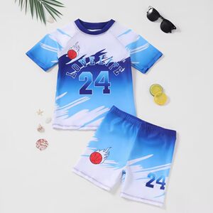 男の子子供水着 アニメカートゥーンプリント 中大童プール温泉用 