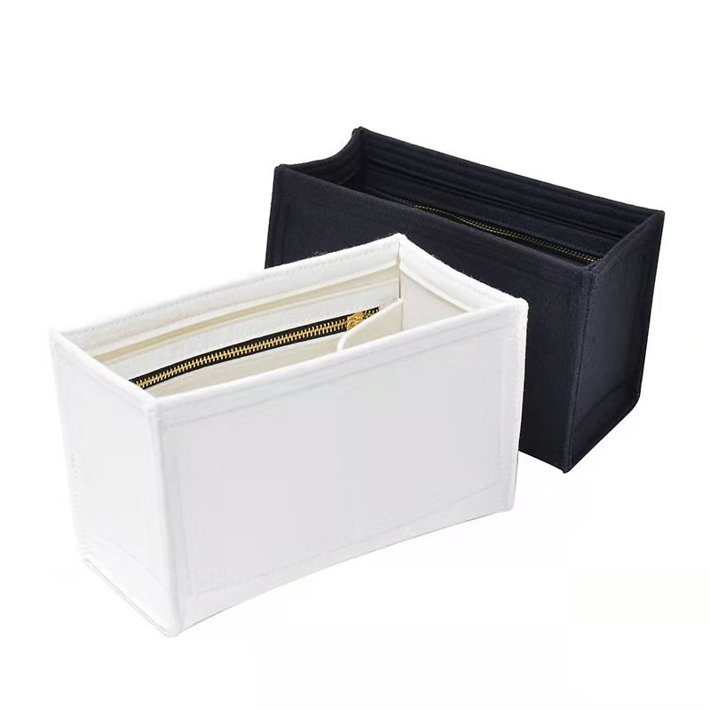 跨境供应毛毡化妆包 大容量毛毡收纳袋 时尚毛毡包 中包内衣收纳