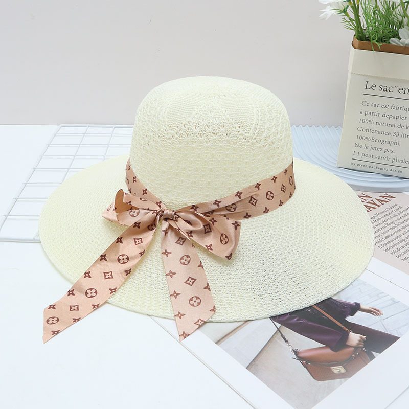 Sombrero de paja para mujer, UV, playa