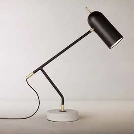 现代简约大理石灯北欧创意设计师样板房卧室床头书房书桌阅读台灯