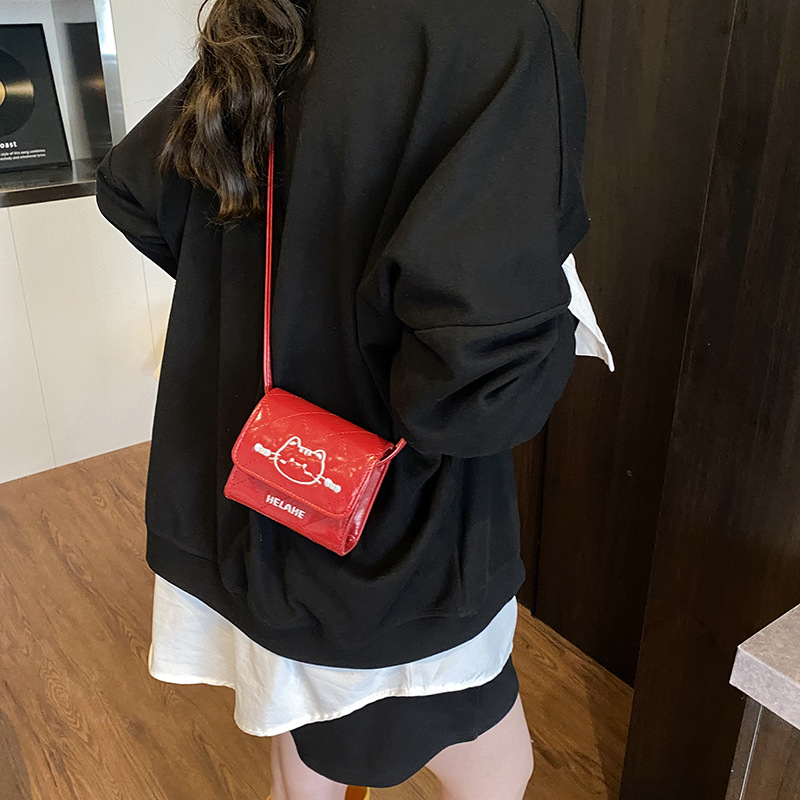 Bordered coreano Lingerie niñas mochila mini lindo gatito bebé mochila nueva bolsa para niños