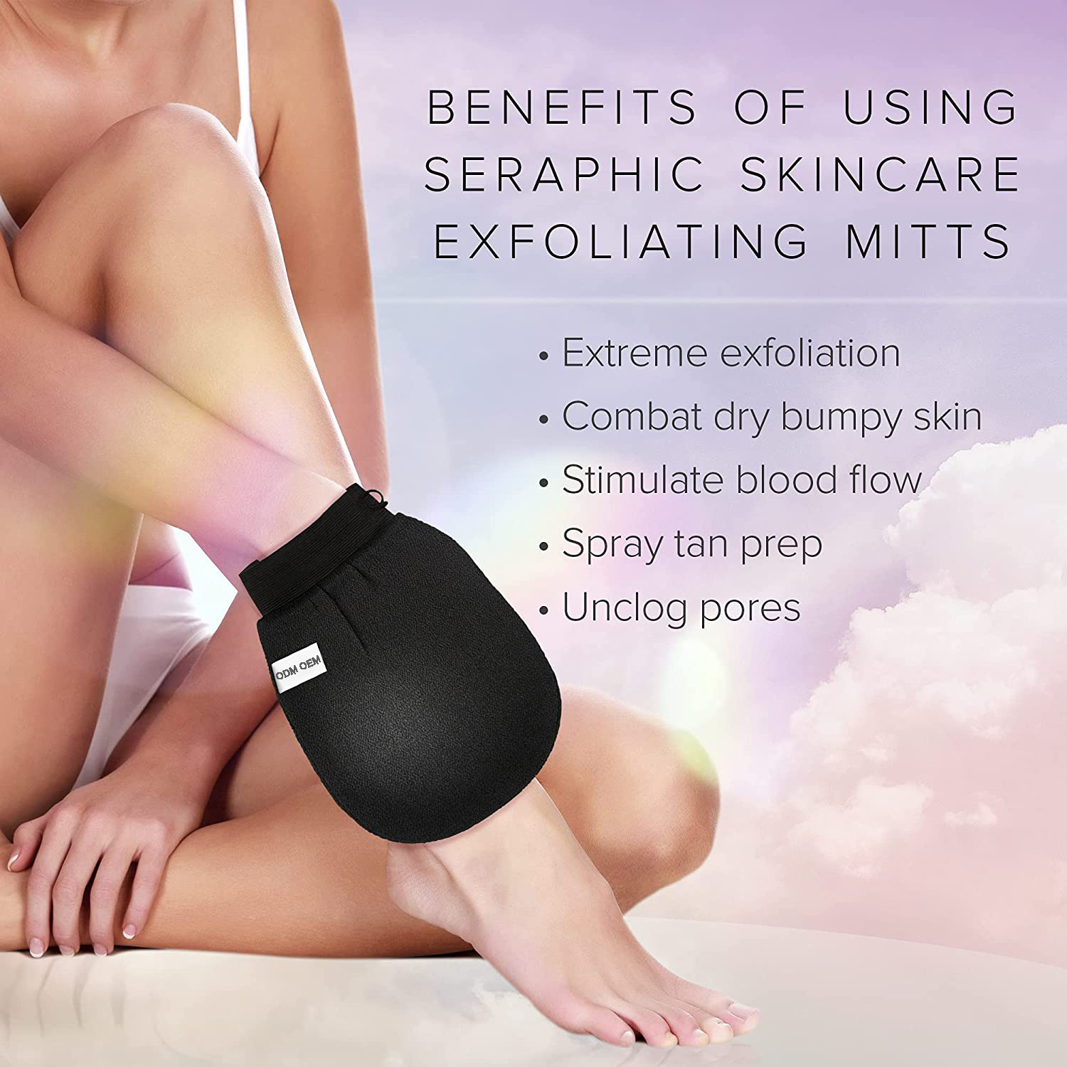 Silk Viscose Body Wash Shower Spa Bath Exfloating Guante