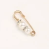 3.8cm size pearl gold needle silver drilling ring
