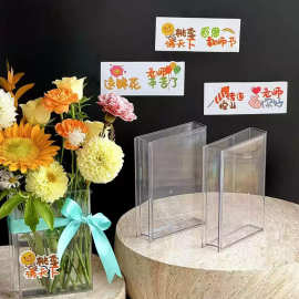 教师节亚克力透明盒鲜花包装盒永生花花盒礼盒送老师讲台摆件批发