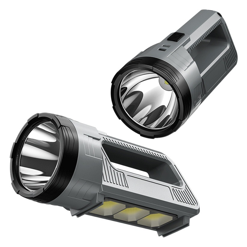 Transfronteriza nueva luz fuerte lámpara portátil USB recargable rojo blanco luz Lámpara de trabajo al aire libre multi-funcional Super brillante reflector